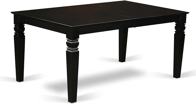 East West Furniture LGX25-BLK-30 -5 Piece Dining Set Includes a Rectangular - Image 6