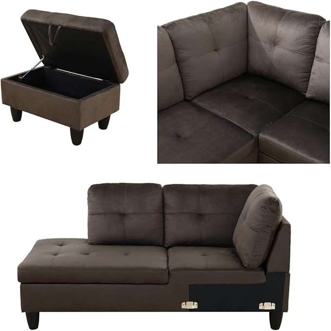Convertible Sectional Couch, Large L Shaped Couch - Image 5