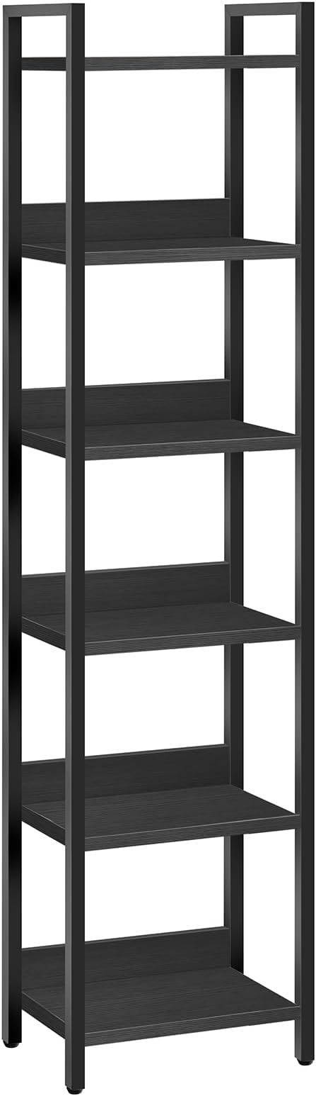 Bookshelf, 6-Tier Bookcase, Standing Book Shelf by MAHANCRIS