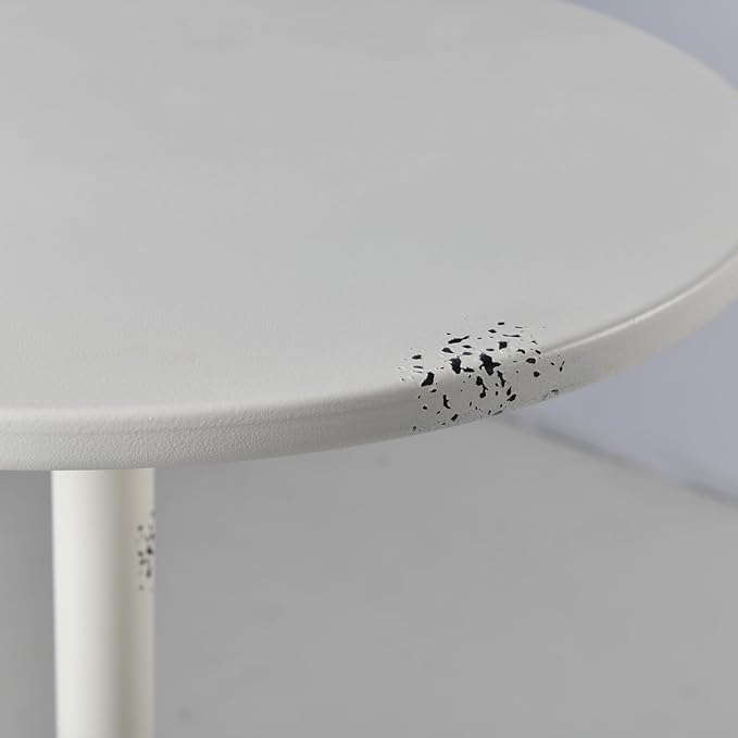 Diwhy Industrial Pub Table 23.6" Iron Round Desktop 37.4" Height Cast Iron Bar - Image 5