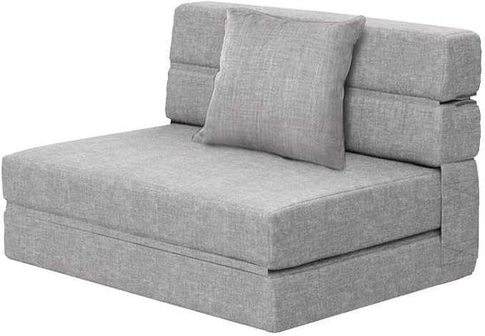 ANONER Folding Sleeper Chair Sofa Bed Lazy Couch by ANONER