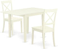 East West Furniture NDBO3-LWH-W 3 Piece Dinette Set by EastWestFurniture