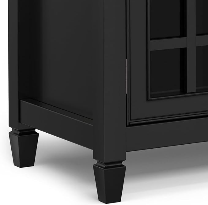 SIMPLIHOME Connaught Solid Wood 60 inch Wide Traditional Wide Storage Cabinet - Image 12