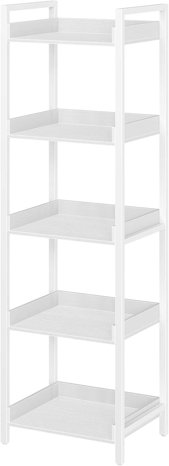 Rolanstar Bookshelf, 5-Tier Storage Rack, Narrow Corner Bookshelf, Display by Rolanstar