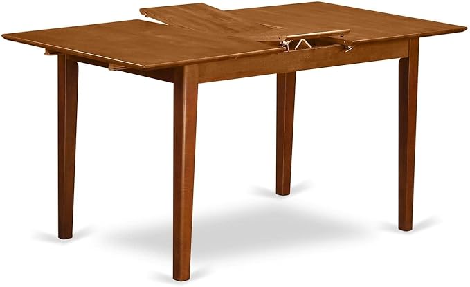 East West Furniture PSNA5-SBR-C 5 Piece Dinette Set - Image 2