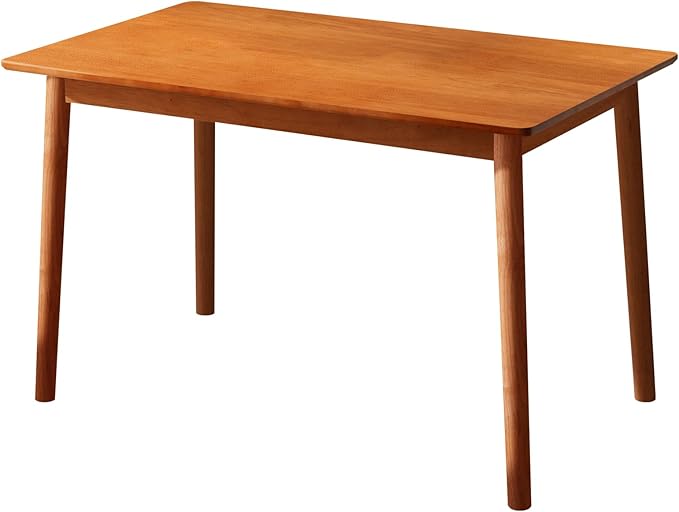 BAKEVE Dining Table for 4-6 Person- 47.2'' Solid Wood Kitchen Table, Mid by Baveke