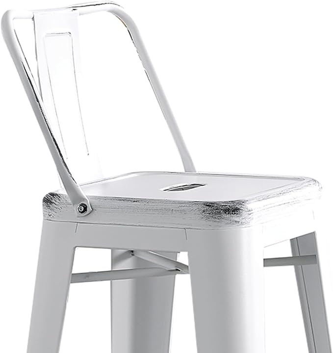 AC Pacific 30” Metal Barstool Set of 2 – Country Rustic Style - Image 6