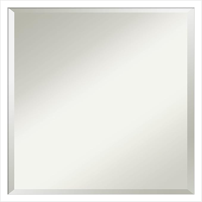 Amanti Art White Bathroom Mirror by AmantiArt