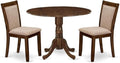East West Furniture DLMZ3-AWN-04 3 Piece Dinette Set by EastWestFurniture