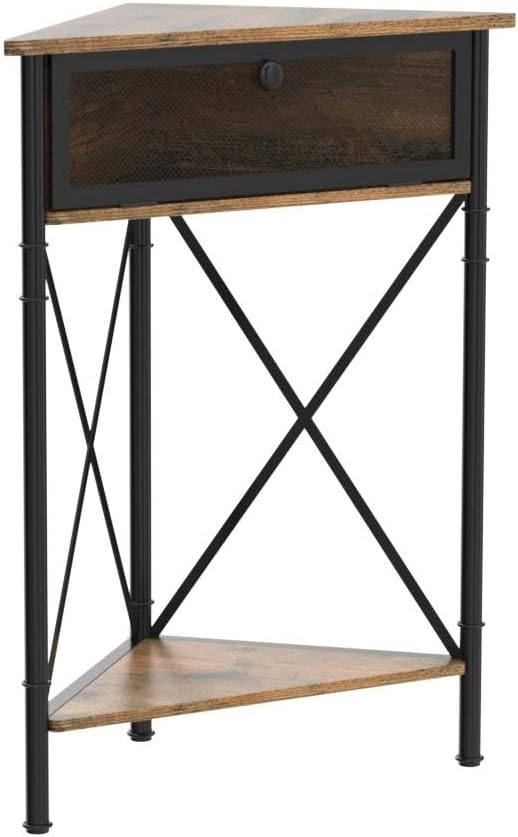 VECELO Cabinet/Table, 3-Tier Display Shelves - Image 5
