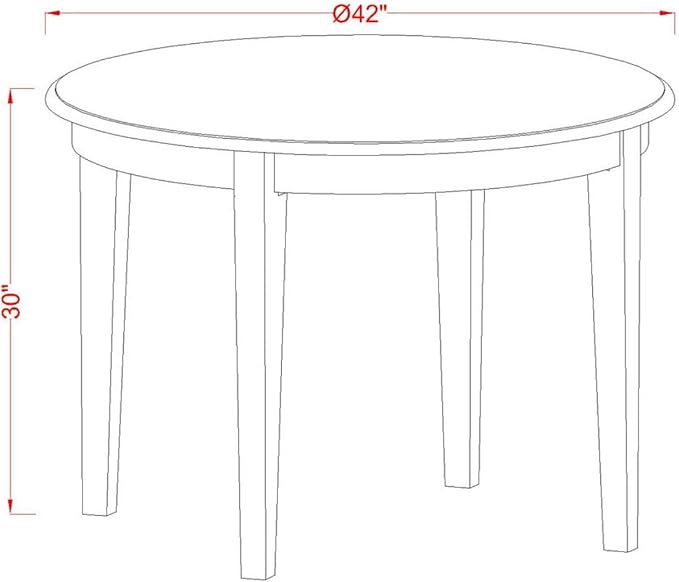 East West Furniture BOAN3-CAP-C 3 Piece Kitchen Table Set - Image 4