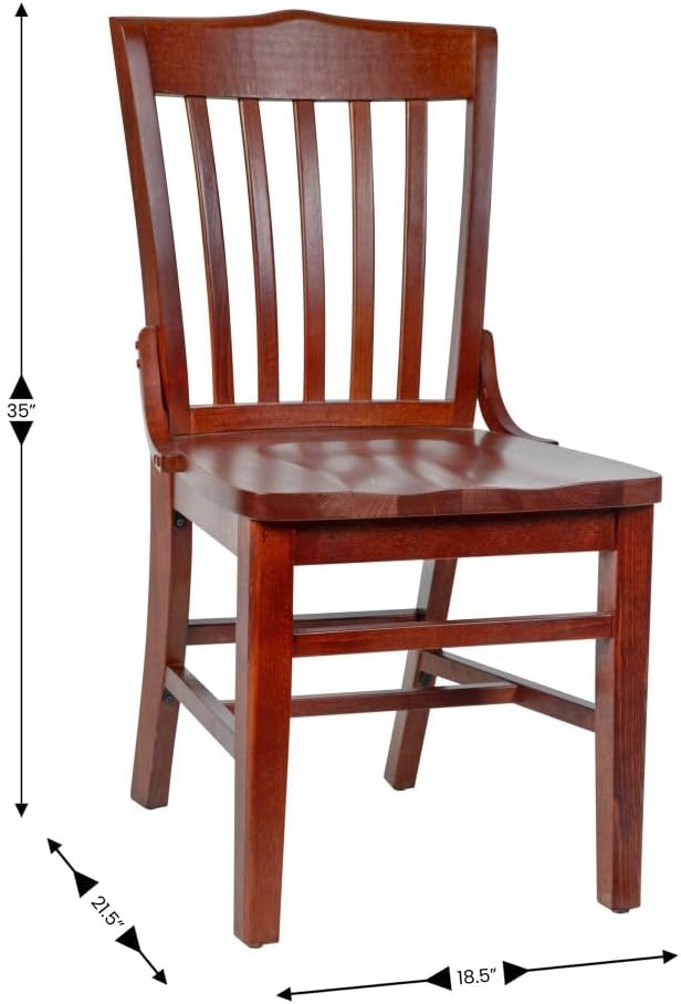 Flash Furniture Hercules Series School House Back Wood Restaurant Chair - Image 3