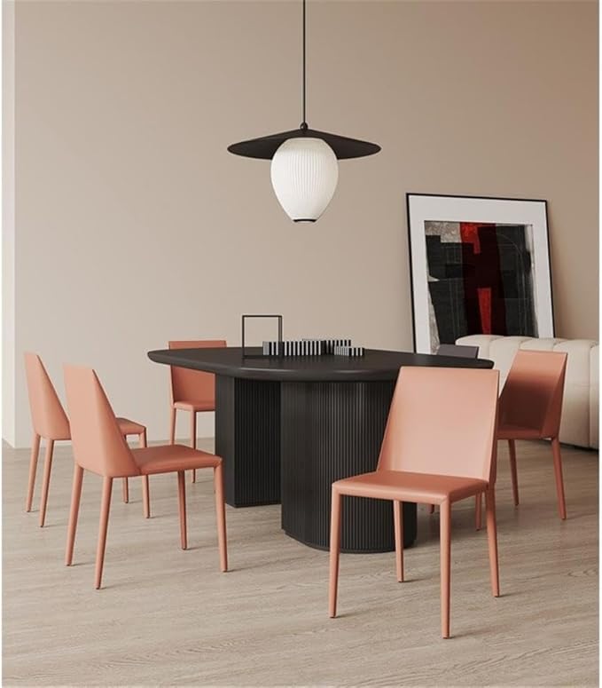 Manhattan Comfort Paris Clay Saddle Leather Dining Chair - Image 2