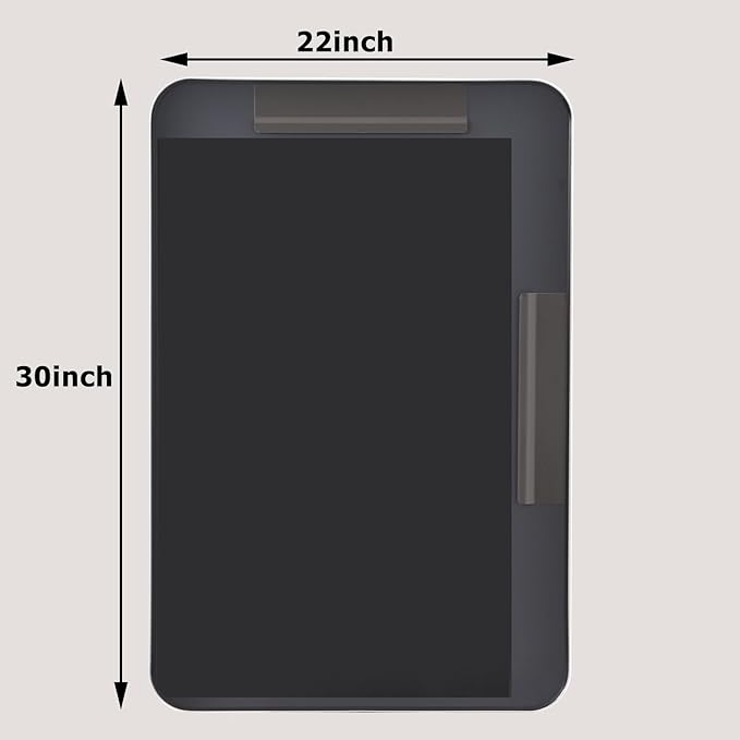 Silver Bathroom Mirror for Wall, 30x22 Inch Rectangular Aluminum Alloy Framed - Image 8
