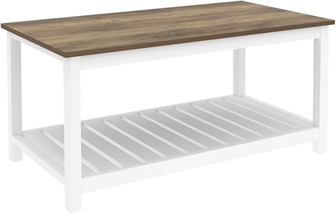 FOLUBAN Farmhouse Coffee Table - Image 9