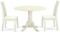 East West Furniture DLIP3-LWH-W 3 Piece Kitchen Table Set by EastWestFurniture