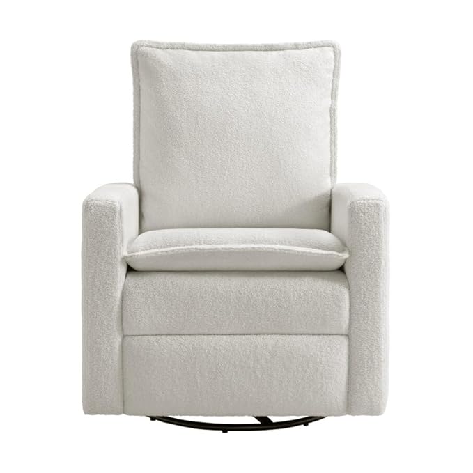 Oxford Baby Uptown Upholstered Swivel Glider and Recliner Nursery Chair - Image 4