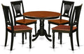 East West Furniture HLPL5-BCH-W 5 Piece Kitchen Table Set by EastWestFurniture