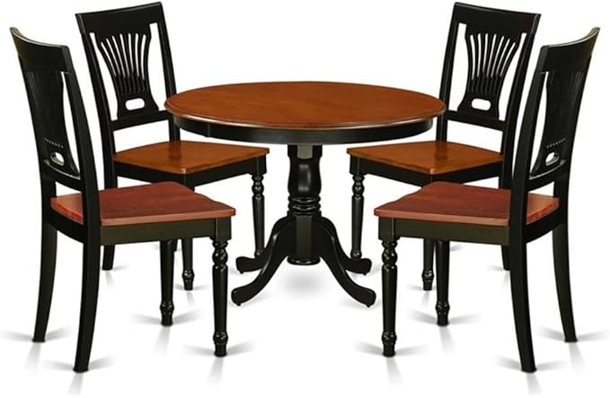 East West Furniture HLPL5-BCH-W 5 Piece Kitchen Table Set by EastWestFurniture