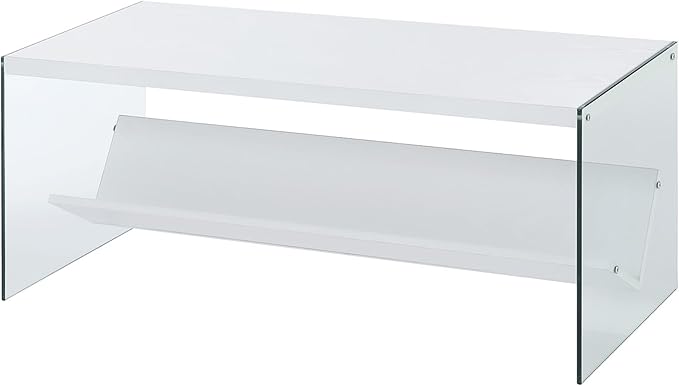 Convenience Concepts SoHo Glass Modern Living Storage Shelf, Contemporary by ConvenienceConcepts