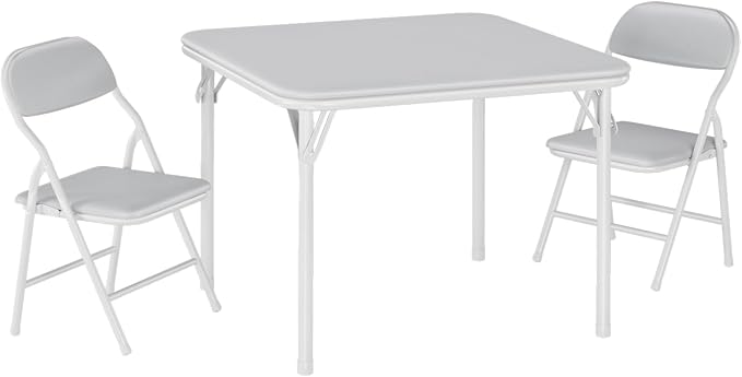 IDEALHOUSE 3 Piece Folding Kids Table and Chairs Set, Children Activity Table - Image 9