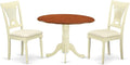 East West Furniture DLPL3-BMK-C 3 Piece Dining Room Furniture Set Contains a by EastWestFurniture