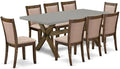 East West Furniture X797MZ716-9 9 Piece Kitchen Table Set Includes a Rectangle by EastWestFurniture