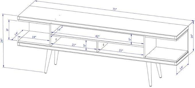 Manhattan Comfort Utopia 70.47" Freestanding Entertainment Center - Image 3
