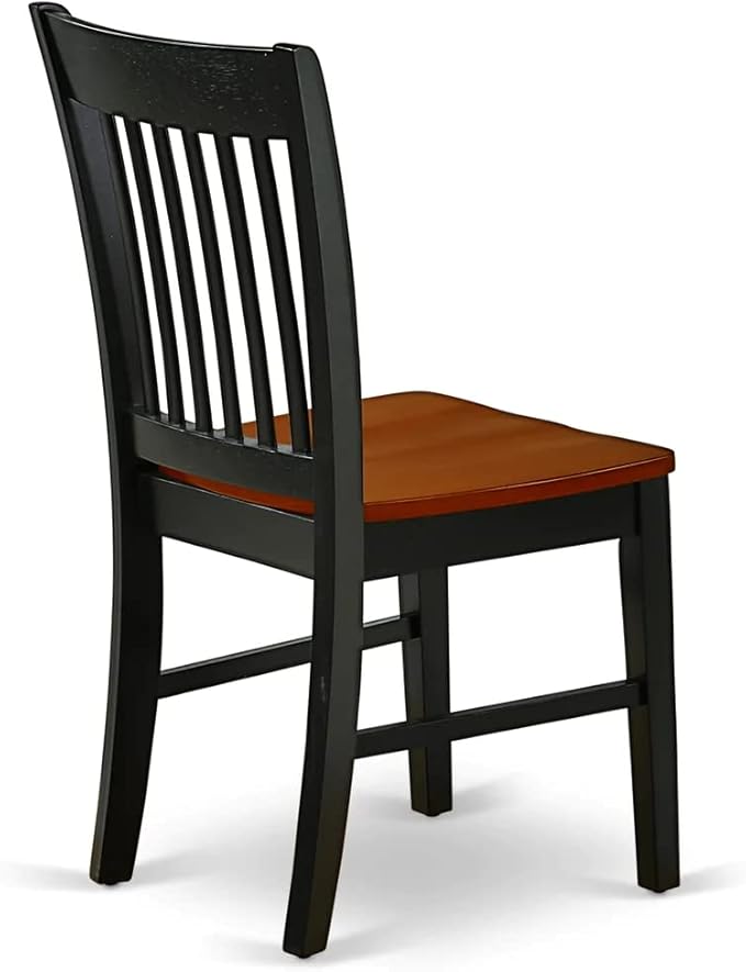 East West Furniture MZNO3-BCH-W 3 Piece Dining Table Set - Image 12