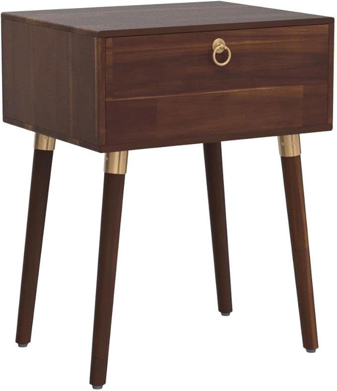 Bme Alden Solid Wood Nightstand/Side Table/End Table, Fully Assembled, - Image 4