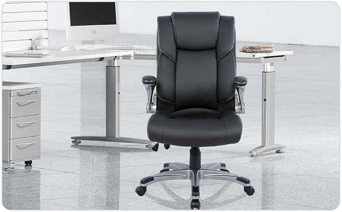 COLAMY Leather Executive Office Chair- High Back Home Computer Desk Chair - Image 8