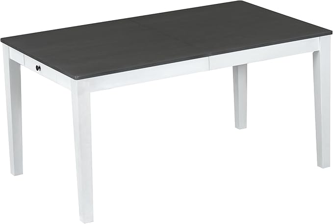 Merax Rustic 7 Piece 78.1inch Extendable Dining Table Set - Image 5