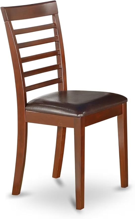 East West Furniture CAML5C-MAH-LC 5 Piece Dining Room Furniture Set Includes a - Image 4