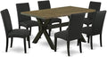 East West Furniture X676DR124-7 7 Piece Dining Set Consist of a Rectangle by EastWestFurniture