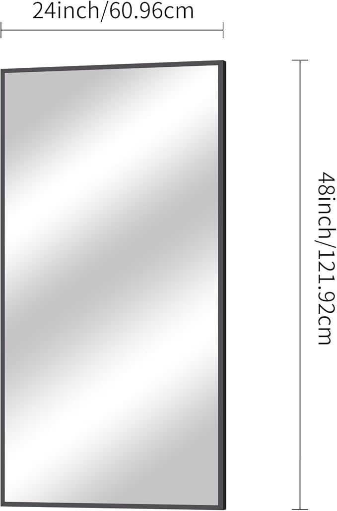 BONEWEI Bathroom Mirror, 24x48 inch Wall Mirror - Image 9