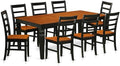 East West Furniture LGPF9-BCH-W 9 Piece Modern Dining Table Set Includes a by EastWestFurniture
