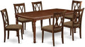 East West Furniture DOCL7-MAH-C 7 Piece Kitchen Table & Chairs Set Consist of a by EastWestFurniture