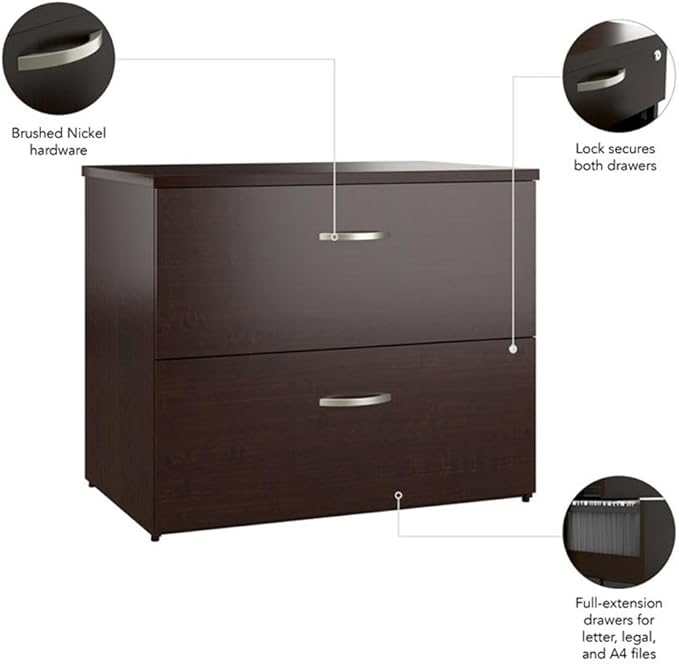Bush Business Furniture Office in an Hour 2 Drawer Lateral File Cabinet in - Image 5