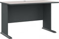 Bush Business Furniture Series A 48W Computer Desk in White Spectrum and Slate by BushBusinessFurniture
