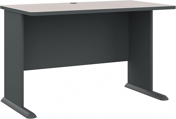 Bush Business Furniture Series A 48W Computer Desk in White Spectrum and Slate by BushBusinessFurniture