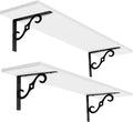 DINZI LVJ Long Wall Shelves, 23.6 Inch Large Floating Shelves Set of 2 by DINZILVJ