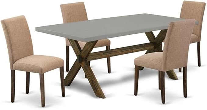 East West Furniture X797AB747-5 5 Piece Dinette Set by EastWestFurniture