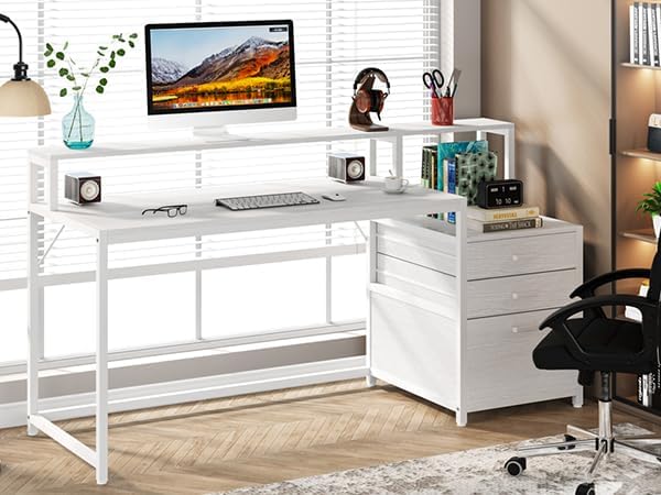 Tribesigns 63 Inch Computer Desk - Image 5