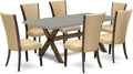 East West Furniture X797VE703-7 7 Piece Dining Set Consist of a Rectangle by EastWestFurniture