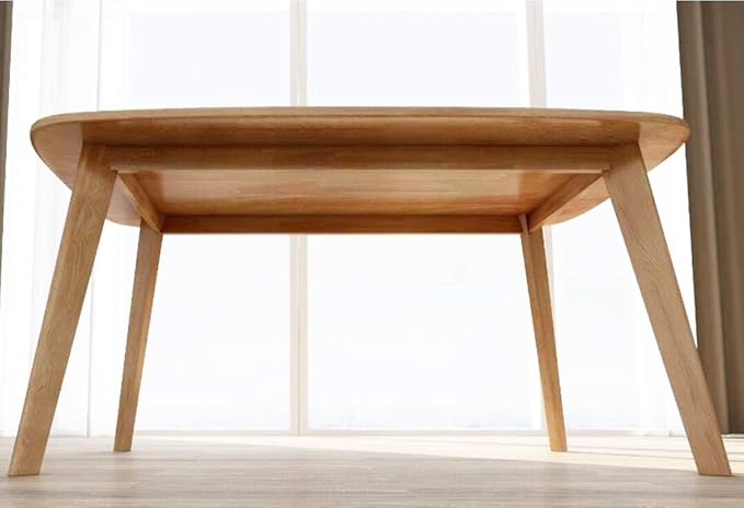 WoodShine Mid Century Modern Real Solid Wood Dining Table, Working Desk - Image 6