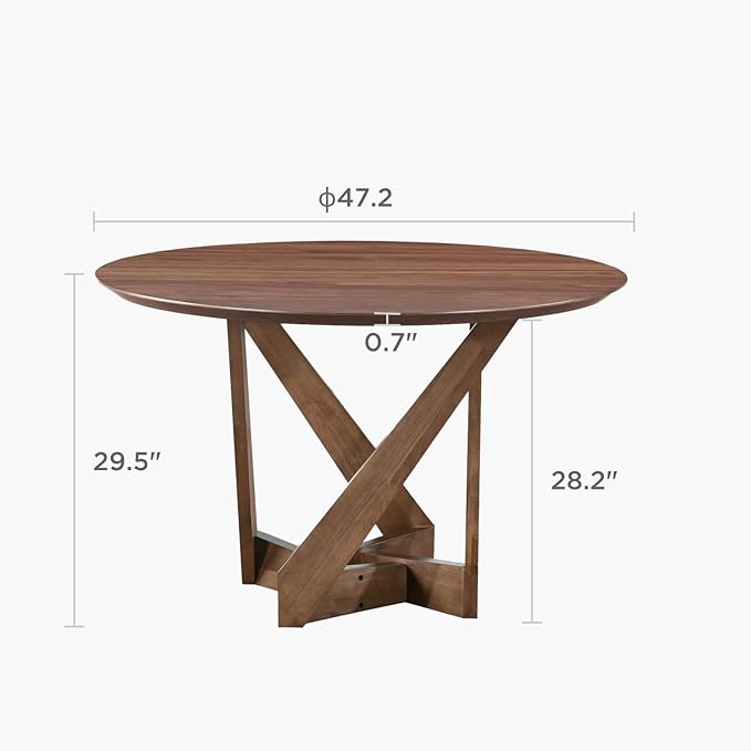 Acanva 47" Small Round Dining Table - Image 2