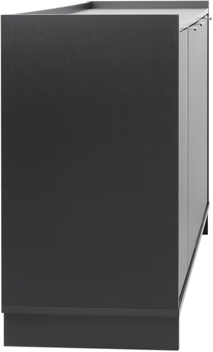 Prepac Simply Modern 4 Door Console Table Storage Cabinet, Buffet Cabinet - Image 12