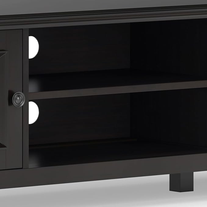 SIMPLIHOME Amherst 72-inch Wide Solid Wood Low TV Stand in Hickory Brown - Image 11