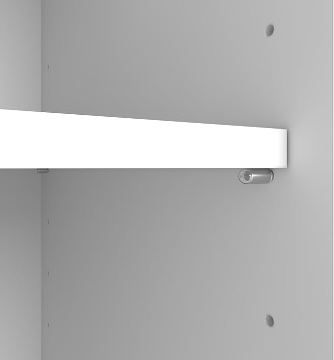 Bush Business Furniture Studio C Tall 5 Shelf Bookcase in White, Large Bookshelf - Image 6