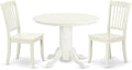 East West Furniture SHDA3-LWH-W 3 Piece Kitchen Table Set by EastWestFurniture